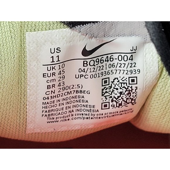 Nike Zoom Pegasus 37 'Black Olive Aura' Shoes Sneakers Mens Size 11 BQ9646-004 - Picture 5 of 6